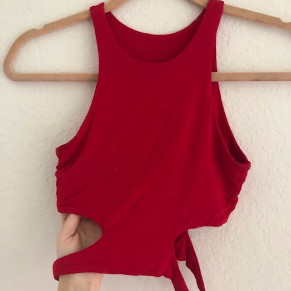 Red Crop Top